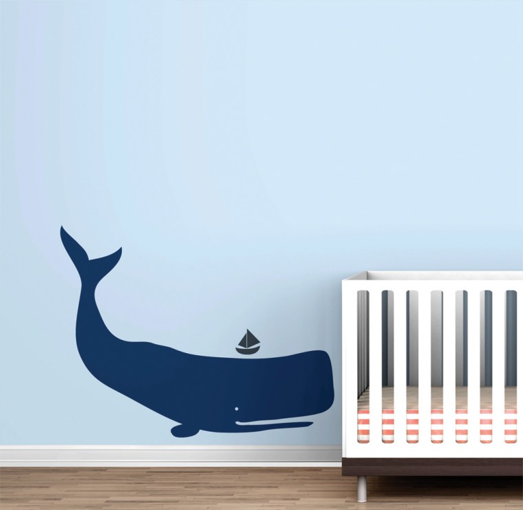 Whale decal